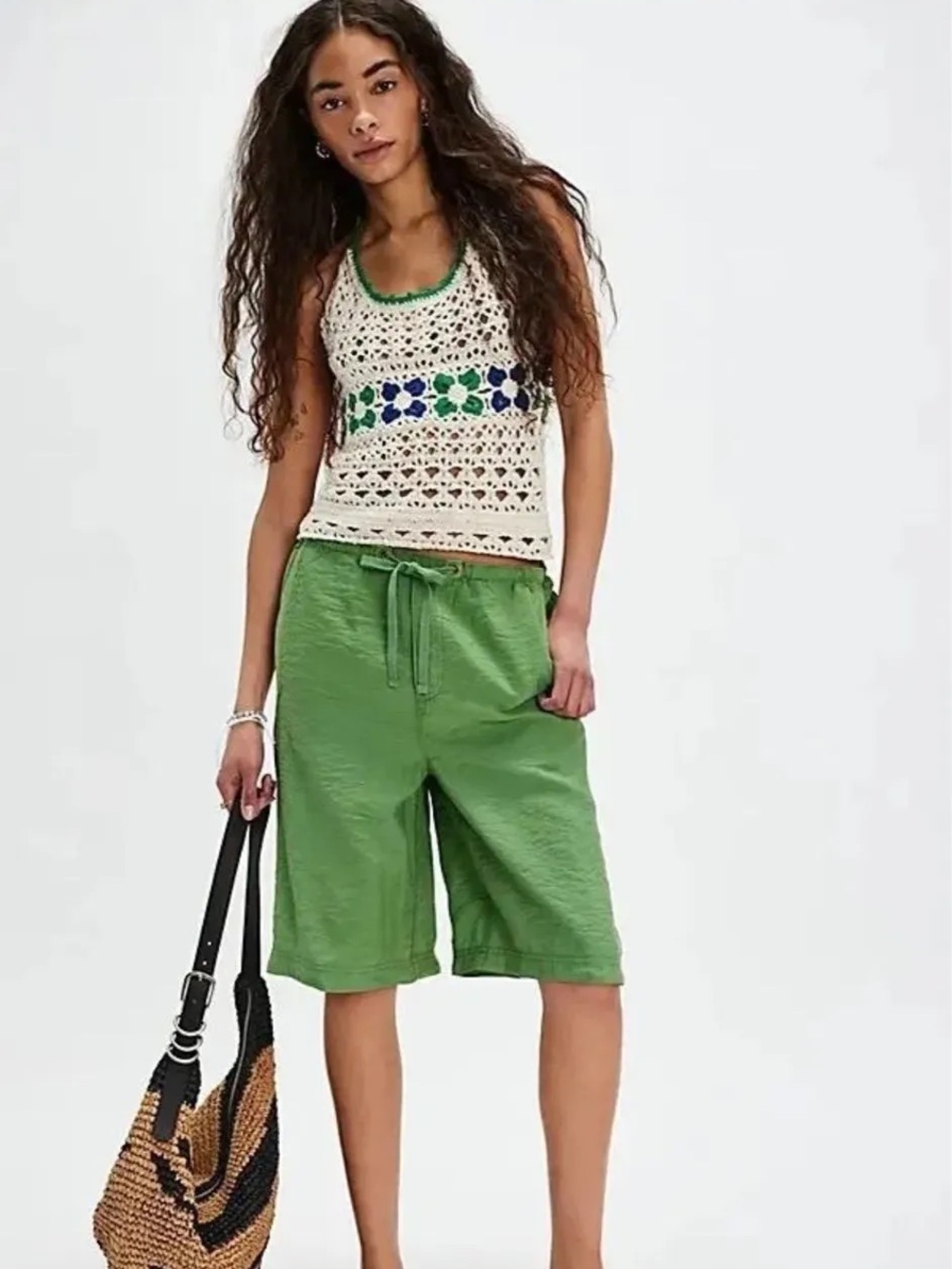 NWOT Free People We The Free Palma Board Shorts Aspen Green XS